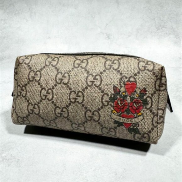 Gucci Pouch GG Heart Tattoo - Picture 1 of 8